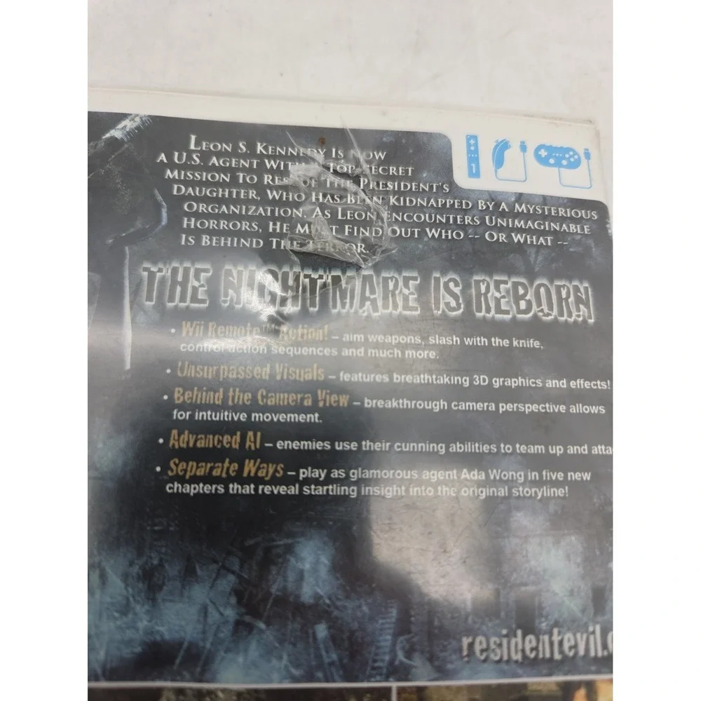 Resident Evil 4 - Wii Edition - Nintendo  Wii Game Cib